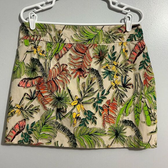 Attyre stretch skort, tropical leaf print with pockets. Sz 12 Never worn - Picture 3 of 7